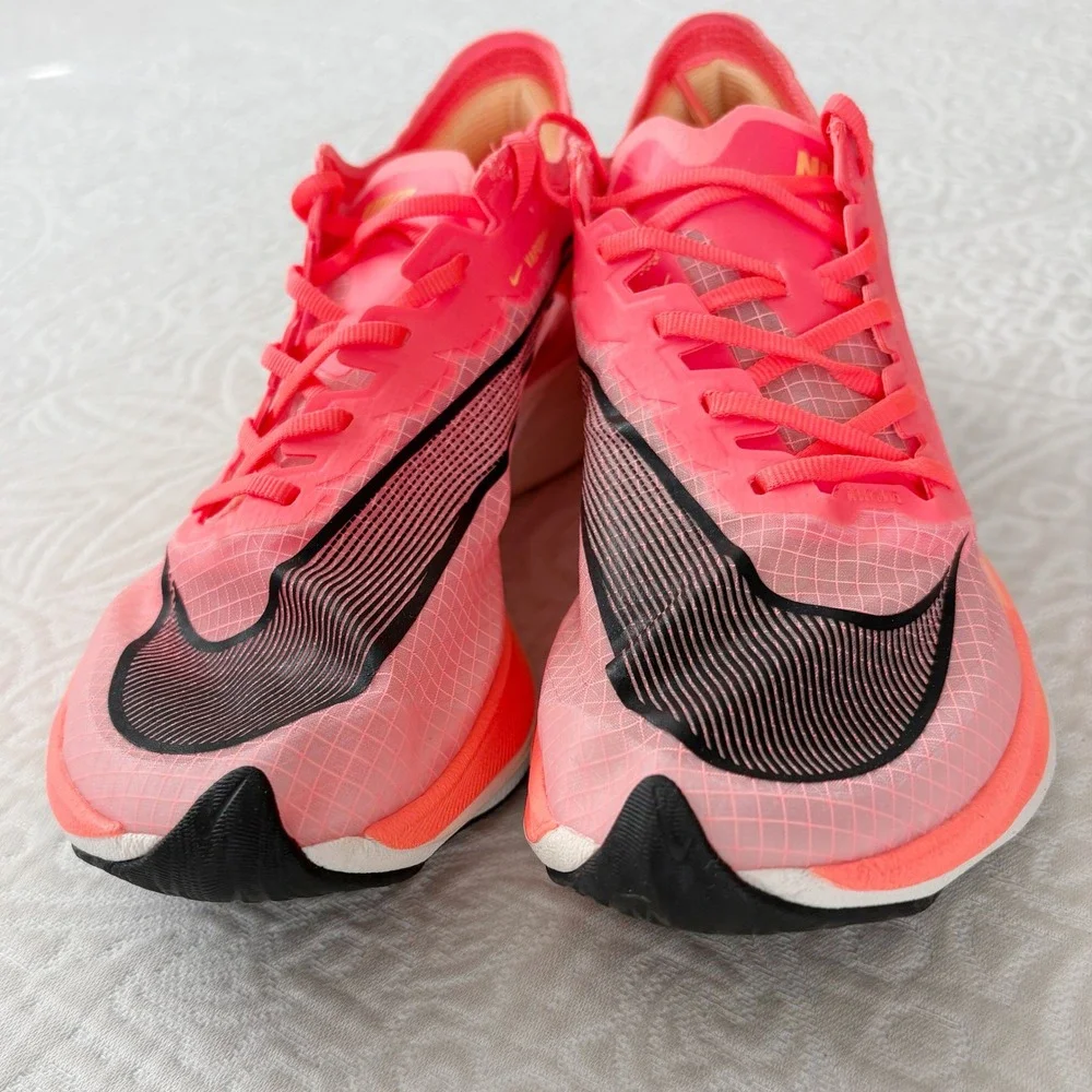 Nike Air Zoom Vaporfly Next% Running Shoes, Bright Mango Sz 6.5 Men
